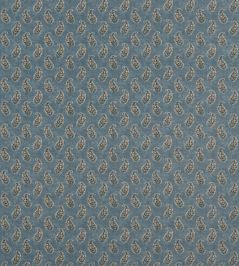 Patola Paisley Fabric by GP & J Baker Blue Patola Paisley Fabric by GP & J Baker Blue