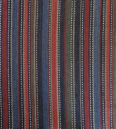 Patoli Stripe Fabric by Ian Sanderson Indigo Patoli Stripe Fabric by Ian Sanderson Indigo