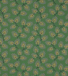 Peacock Leaf Fabric by Jane Churchill Green Peacock Leaf Fabric by Jane Churchill Green