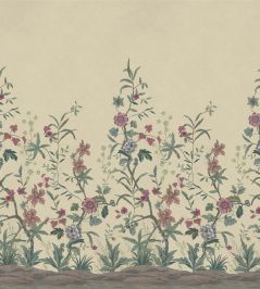 Peacock Toile Scene 2 Mural by Designers Guild Parchment Peacock Toile Scene 2 Mural by Designers Guild Parchment