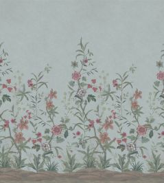 Peacock Toile Scene 2 Mural by Designers Guild Sky Blue Peacock Toile Scene 2 Mural by Designers Guild Sky Blue
