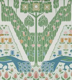 Peacock Topiary Wallpaper by 1838 Wallcoverings Fern Peacock Topiary Wallpaper by 1838 Wallcoverings Fern