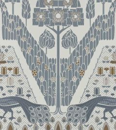 Peacock Topiary Wallpaper by 1838 Wallcoverings Monochrome Peacock Topiary Wallpaper by 1838 Wallcoverings Monochrome