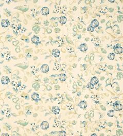 Pear & Pomengranate Fabric by Sanderson China/Blue Pear & Pomengranate Fabric by Sanderson China/Blue