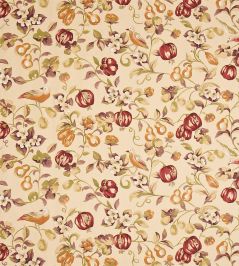 Pear & Pomegranate Fabric by Sanderson Mandarin/Damson Pear & Pomegranate Fabric by Sanderson Mandarin/Damson