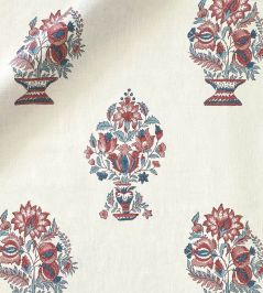Pearmain Fabric by Ian Sanderson Rose Blue Pearmain Fabric by Ian Sanderson Rose Blue