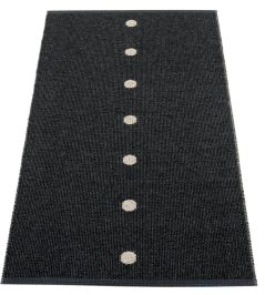 Peg Rug by Pappelina Black/Linen Peg Rug by Pappelina Black/Linen