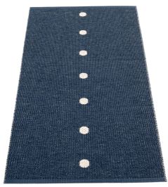 Peg Rug by Pappelina Dark Blue/Vanilla Peg Rug by Pappelina Dark Blue/Vanilla
