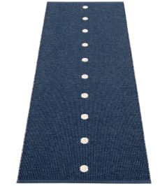 Peg Runner Rug by Pappelina Dark Blue/Vanilla Peg Runner Rug by Pappelina Dark Blue/Vanilla