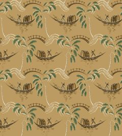 Peggy Fabric by Nina Campbell Ochre/Olive Peggy Fabric by Nina Campbell Ochre/Olive