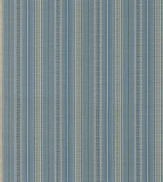 Penny Stripe Fabric by GP & J Baker Blue Penny Stripe Fabric by GP & J Baker Blue