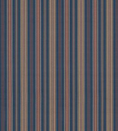 Penny Stripe Fabric by GP & J Baker Indigo Penny Stripe Fabric by GP & J Baker Indigo