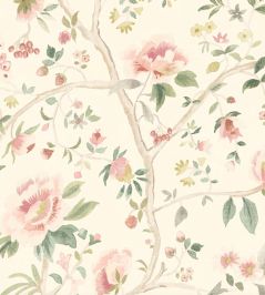 Peonia Wallpaper by Woodchip & Magnolia Cream Peonia Wallpaper by Woodchip & Magnolia Cream