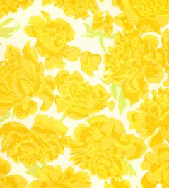Peonies Fabric by Christopher Farr Cloth Lemon Peonies Fabric by Christopher Farr Cloth Lemon