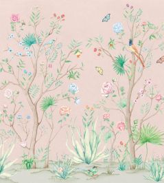 Peonies Mural by Coordonne Rose Peonies Mural by Coordonne Rose