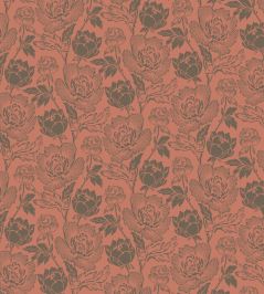 Peony Wallpaper by Farrow & Ball Red Earth / Salon Drab Peony Wallpaper by Farrow & Ball Red Earth / Salon Drab