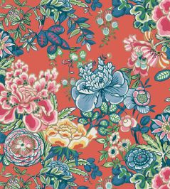 Peony Garden Wallpaper by Thibaut Coral Peony Garden Wallpaper by Thibaut Coral