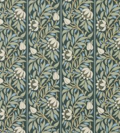Peony Trellis Wallpaper by Morris & Co Bayleaf/Slate Peony Trellis Wallpaper by Morris & Co Bayleaf/Slate