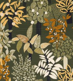 Peradeniya Wallpaper by Casamance Kaki/Paille Peradeniya Wallpaper by Casamance Kaki/Paille