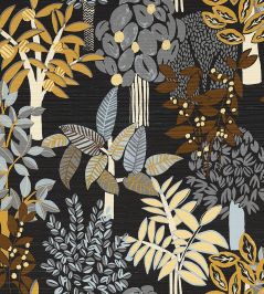 Peradeniya Wallpaper by Casamance Noir/Acier Peradeniya Wallpaper by Casamance Noir/Acier