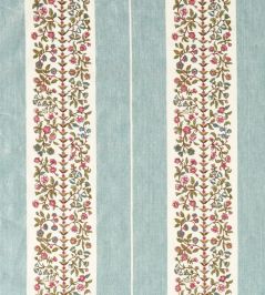 Pergola Embroidery Fabric by Sanderson Mineral Blue Pergola Embroidery Fabric by Sanderson Mineral Blue