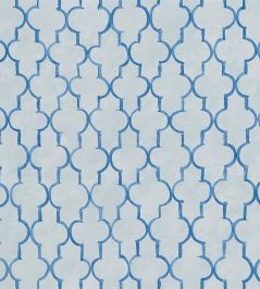 Pergola Trellis Wallpaper by Designers Guild Cobalt Pergola Trellis Wallpaper by Designers Guild Cobalt