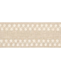 Perla Tape Trimming by Thibaut Linen Perla Tape Trimming by Thibaut Linen