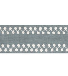Perla Tape Trimming by Thibaut Slate Perla Tape Trimming by Thibaut Slate