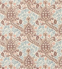 Persian Tulip Wallpaper by Morris & Co Umber/Mineral Blue Persian Tulip Wallpaper by Morris & Co Umber/Mineral Blue