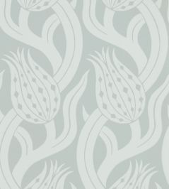 Persian Tulip Wallpaper by Zoffany Quartz Grey Persian Tulip Wallpaper by Zoffany Quartz Grey