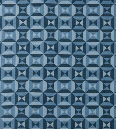 Perspectivo Fabric by Vanderhurd Azul/Moonstone Perspectivo Fabric by Vanderhurd Azul/Moonstone