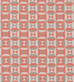 Perspectivo Fabric by Vanderhurd Terracotta/Champignon Perspectivo Fabric by Vanderhurd Terracotta/Champignon
