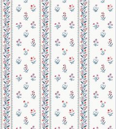 Petit Dapuri Fabric by Nina Campbell Blue Petit Dapuri Fabric by Nina Campbell Blue