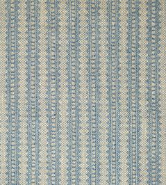 Petite Kitezh Weave Fabric by Volga Linen Delft Blue/Natural Petite Kitezh Weave Fabric by Volga Linen Delft Blue/Natural