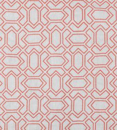 Petite Paravento Fabric by Vanderhurd Coral/Natural Petite Paravento Fabric by Vanderhurd Coral/Natural