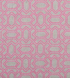 Petite Paravento Fabric by Vanderhurd Hot Pink/Natural Petite Paravento Fabric by Vanderhurd Hot Pink/Natural