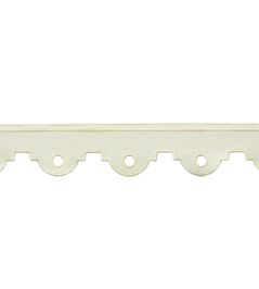 Peyton Embroidered Border Trimming by Samuel & Sons Cream Peyton Embroidered Border Trimming by Samuel & Sons Cream