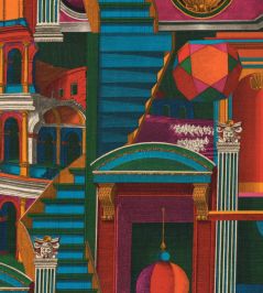 Piazza Degli Arlecchini Fabric by MINDTHEGAP Multi Piazza Degli Arlecchini Fabric by MINDTHEGAP Multi