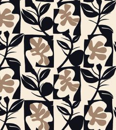 Pienet Naatit Wallpaper by Marimekko Black Pienet Naatit Wallpaper by Marimekko Black