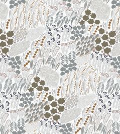 Pieni Letto Wallpaper by Marimekko Grey Pieni Letto Wallpaper by Marimekko Grey