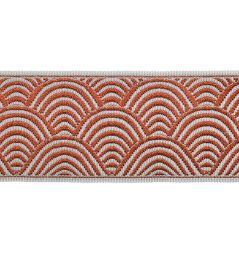 Piera Jacquard Braid 60mm Trimming by Houles Melograno Piera Jacquard Braid 60mm Trimming by Houles Melograno