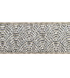 Piera Jacquard Braid 60mm Trimming by Houles Sterlina Piera Jacquard Braid 60mm Trimming by Houles Sterlina