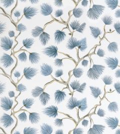 Pignoli Wallpaper by Scalamandre Blue Jay Pignoli Wallpaper by Scalamandre Blue Jay