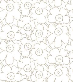 Piirto Unikko Wallpaper by Marimekko Greige Piirto Unikko Wallpaper by Marimekko Greige
