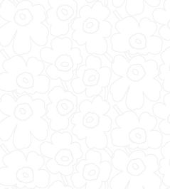 Piirto Unikko Wallpaper by Marimekko Neutral Piirto Unikko Wallpaper by Marimekko Neutral