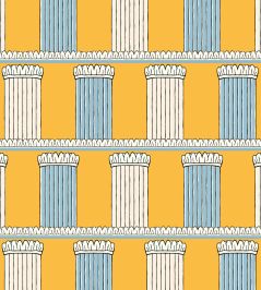 Pillars Wallpaper by Ottoline Yellow Pillars Wallpaper by Ottoline Yellow