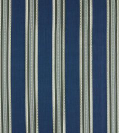Pimlico Stripe Fabric by Morris & Co Indigo/Forest Pimlico Stripe Fabric by Morris & Co Indigo/Forest