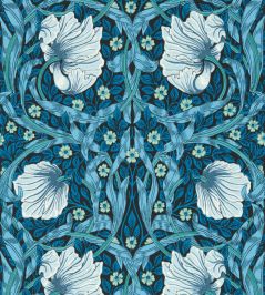 Pimpernel Wallpaper by Morris & Co Midnight/Opal Pimpernel Wallpaper by Morris & Co Midnight/Opal
