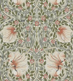 Pimpernel Wallpaper by Morris & Co Rose Cockle/Sage Pimpernel Wallpaper by Morris & Co Rose Cockle/Sage