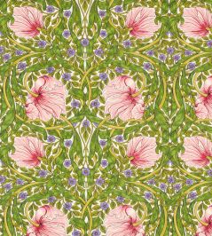 Pimpernel Fabric by Morris & Co Sap Green/Strawberry Pimpernel Fabric by Morris & Co Sap Green/Strawberry